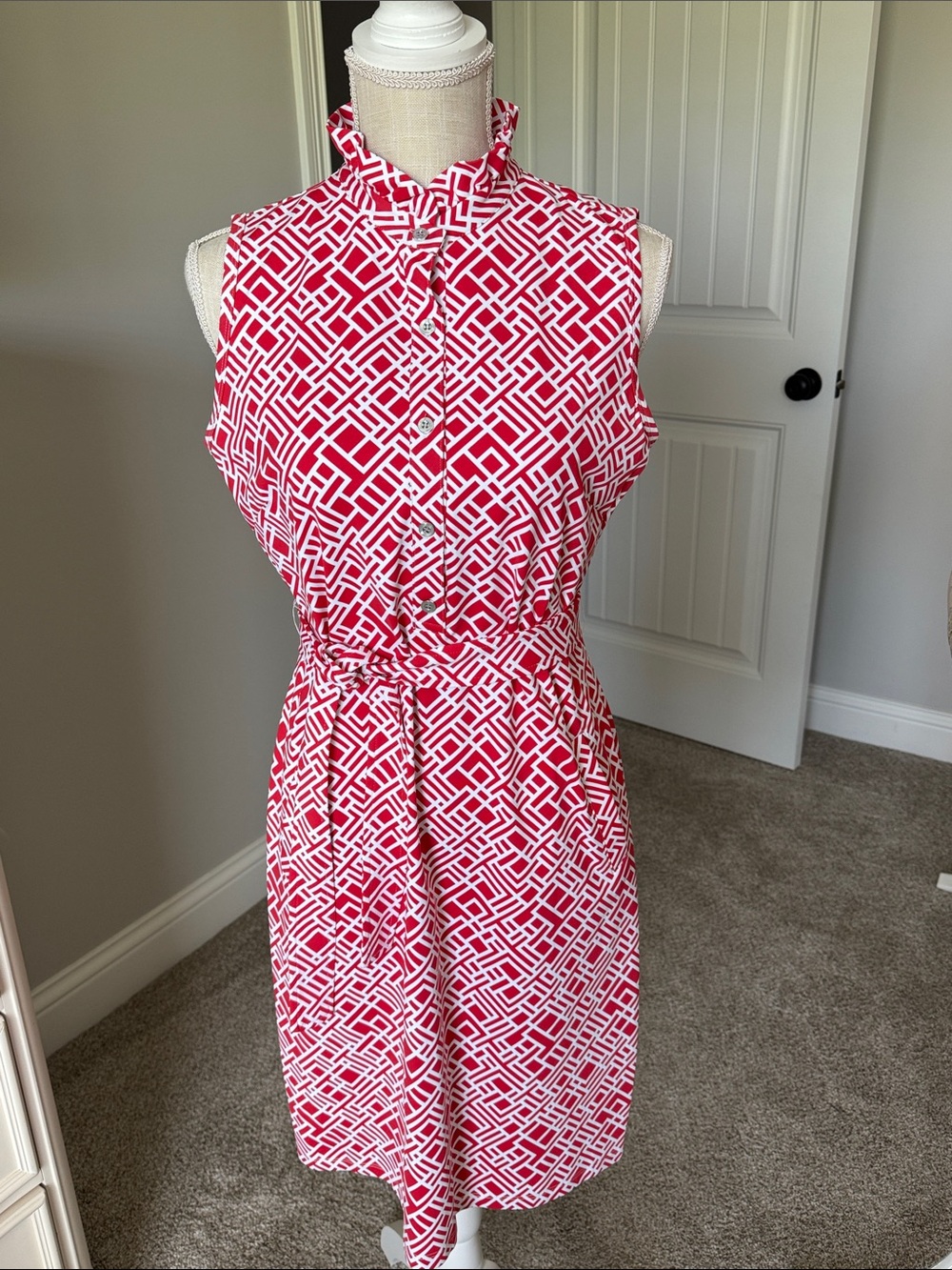 J. McLaughlin Ruffle Neck Dress